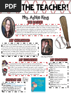 meet the teacher - king