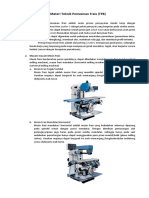 Materi Teknik Pemesinan Frais