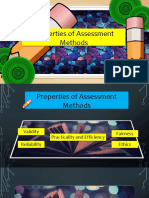 Properties of Assessment Methods