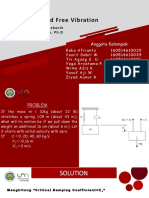 Viscous Damped Free Vibration Motion Analysis