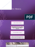 Dilatación térmica: aumento de volumen al elevar la temperatura