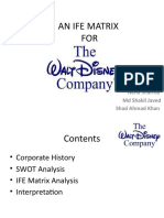 An Ife Matrix For Walt Disney Company