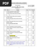 School of Civil and Environmental Engineering Course Outline of (Semester 1)