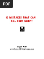 10 Mistakes A Screenwriter Makes