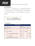 Question 1: Completing The Accounting Cycle, Worksheet and Financial