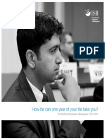 How Far Can One Year of Your Life Take You?: Post Graduate Programme in Management, 2020-2021