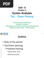 Compiler Unit-2 Partha Sir