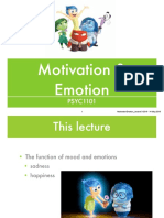 Week 11. PSYC1101. Emotion & Motivation. Lecture 3. Romina Palermo