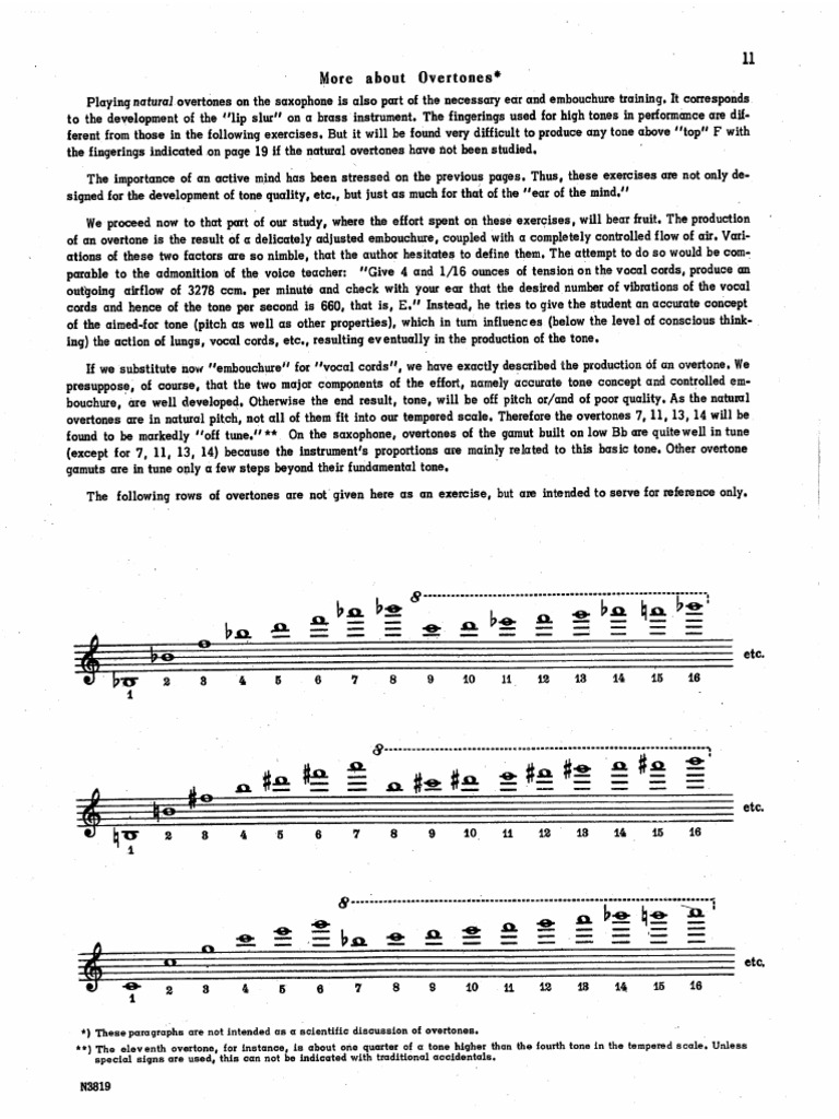 Overtones (Sax) PDF