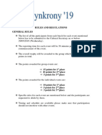 Rules and Regulations General Rules: ST ND RD