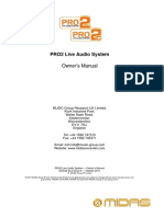 MIDAS PRO2 PRO2C Manual Del Usuario