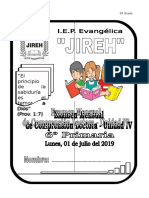 Junio Examen de Comprensión Lectora 6º Grado