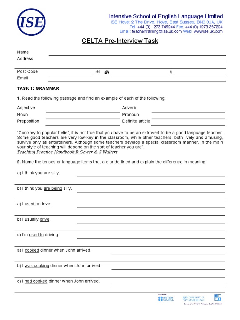 celta-pre-interview-task-intensive-school-of-english-language-limited