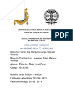 Resalto Hidraulico Informe 6