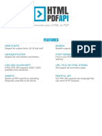 Features: Converts Your HTML To PDF