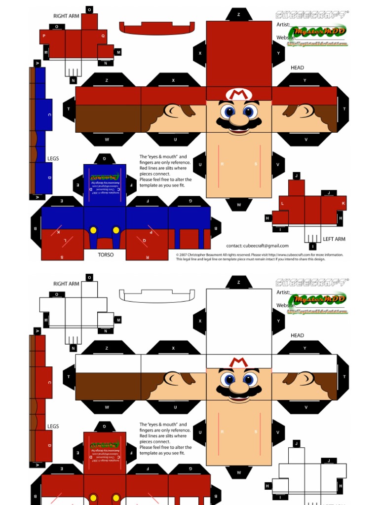 Mario Bross Papercraft | PDF