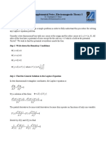 Lecture 4 Supplemental Notes, Electromagnetic Theory I: Step 1: Write Down The Boundary Conditions