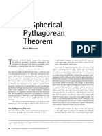 Pythagorean Theorem On Spheres