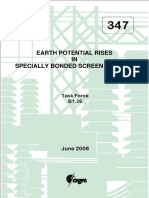 Earth Potential Rises in Specially Bonded Screen Systems