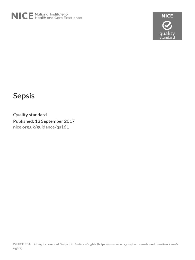 Sepsis PDF 75545595402181 | PDF | Sepsis | Blood Pressure