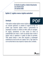 Cap12 - Logística Reversa e Logística Sustentável PDF