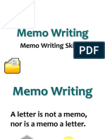 Memo Writing 2018