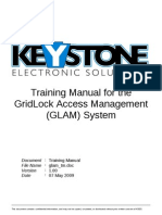 Training Manual For The Gridlock Access Management (Glam) System