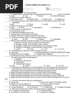 Scie 6 Summative Fourth