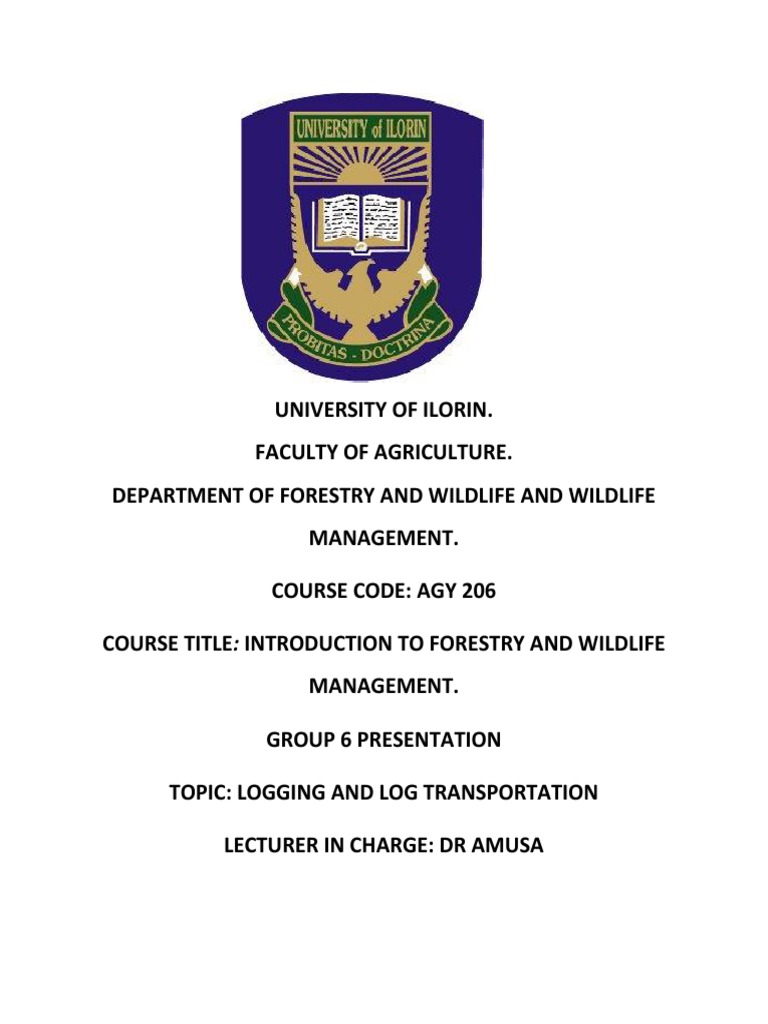 Logging and Log Transportation PDF Logging Wood