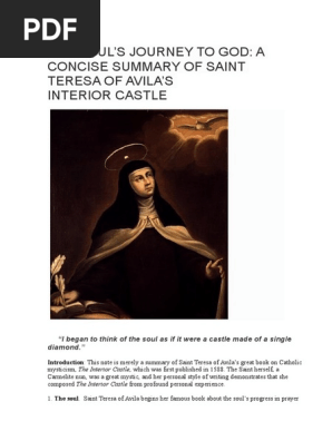 A Concise Summary Of Saint Teresa Of Avila S Interior Castle