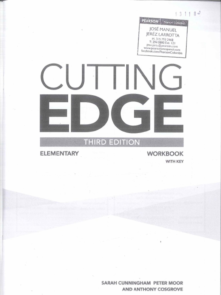 Cutting Edge Elementary Third Edition Workbook Pdf