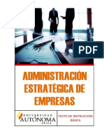 Texto Autoinstructivo Administración Estratégica de Empresas - 2016