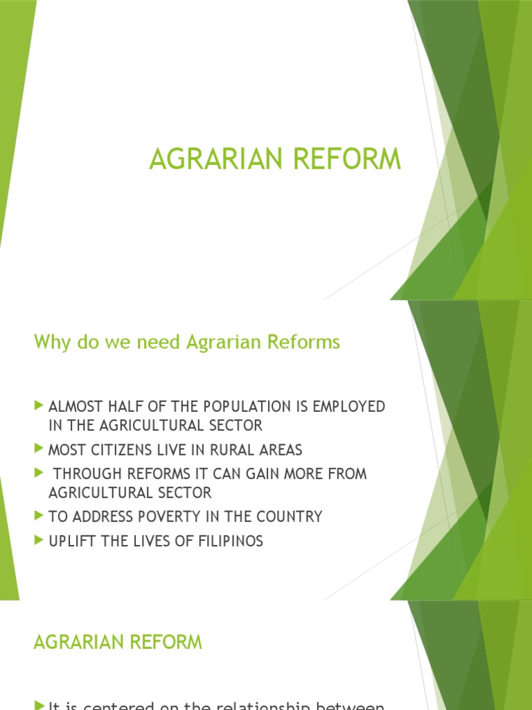 A Comprehensive Look at Agrarian Reform in the Philippines Analyzing the Need, History, and