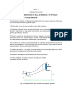 Guía N°5 Estática y Dinámica de Fluidos, Ec. Continuidad, Reynolds, Bernoulli