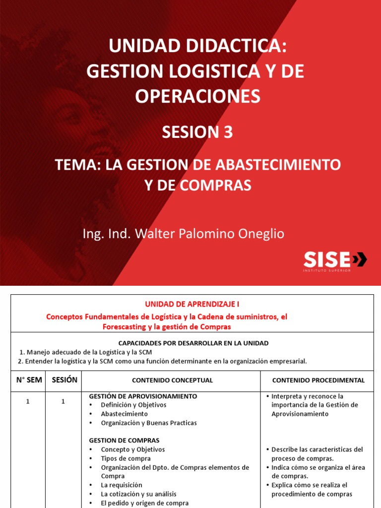 Gestión de Abastecimiento y Compras | PDF | Obtención | Logística