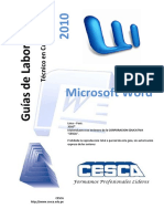 Guía de Word - 2010 CESCA