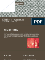Management of Oral Leokoplakia - Analysis of Literature
