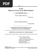 Maravelias's US Supreme Court Petition For Writ of Certiorari in NHSC-DePamphilis Fraud Conspiracy