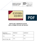 Proc Montaje y Desmontaje Potain MC310-K12