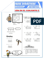 Sustracción de Números Enteros para Primero de Secundaria