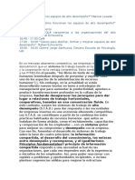 ¿Qué Caracteriza A Los Equipos de Alto Desempeño