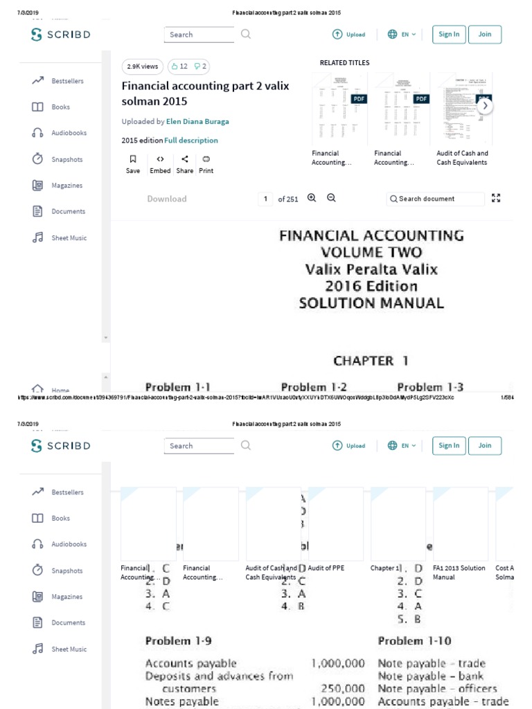 Financial Accounting Part 2 Overview | PDF | Financial Economics ...