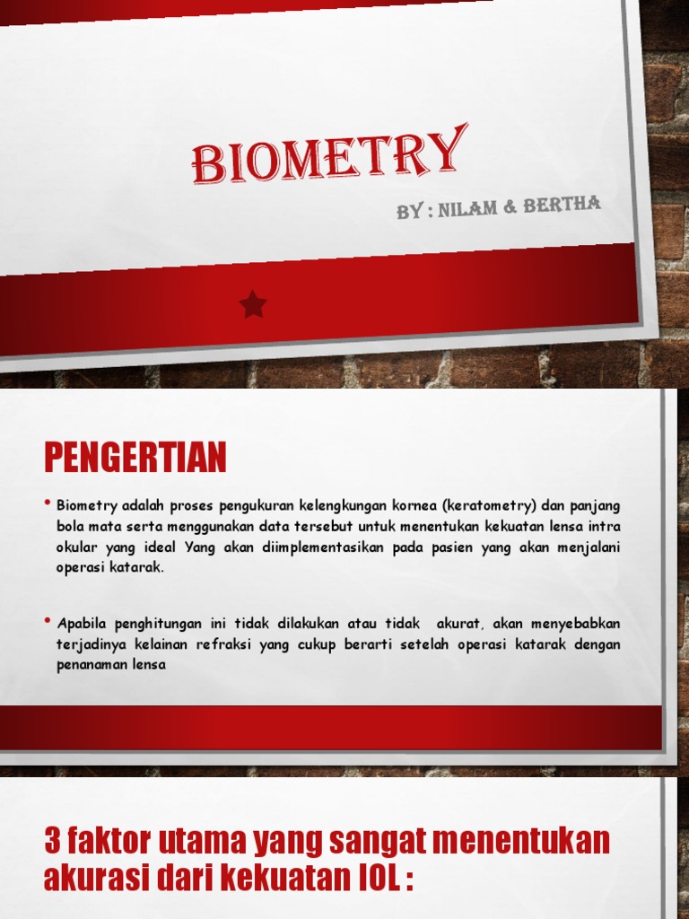 Biometri untuk Operasi Katarak: Teknik A-Scan | PDF