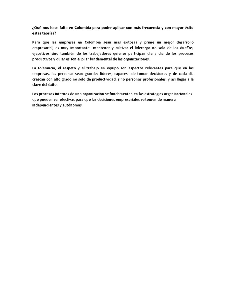 Claves del liderazgo empresarial en Colombia | PDF | Crecimiento ...