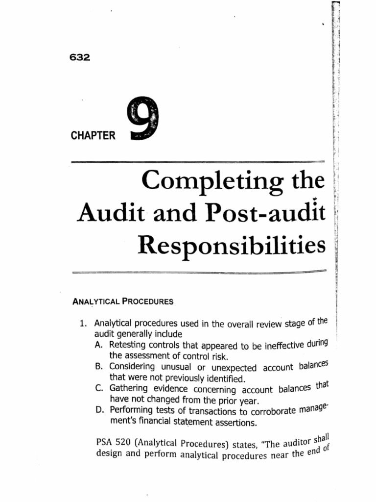 Roque Quick Auditing Theory Chapter 9 PDF | PDF | Going Concern ...