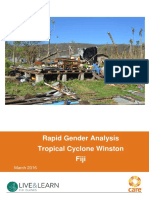 Gender Impacts of Tropical Cyclone Winston in Fiji