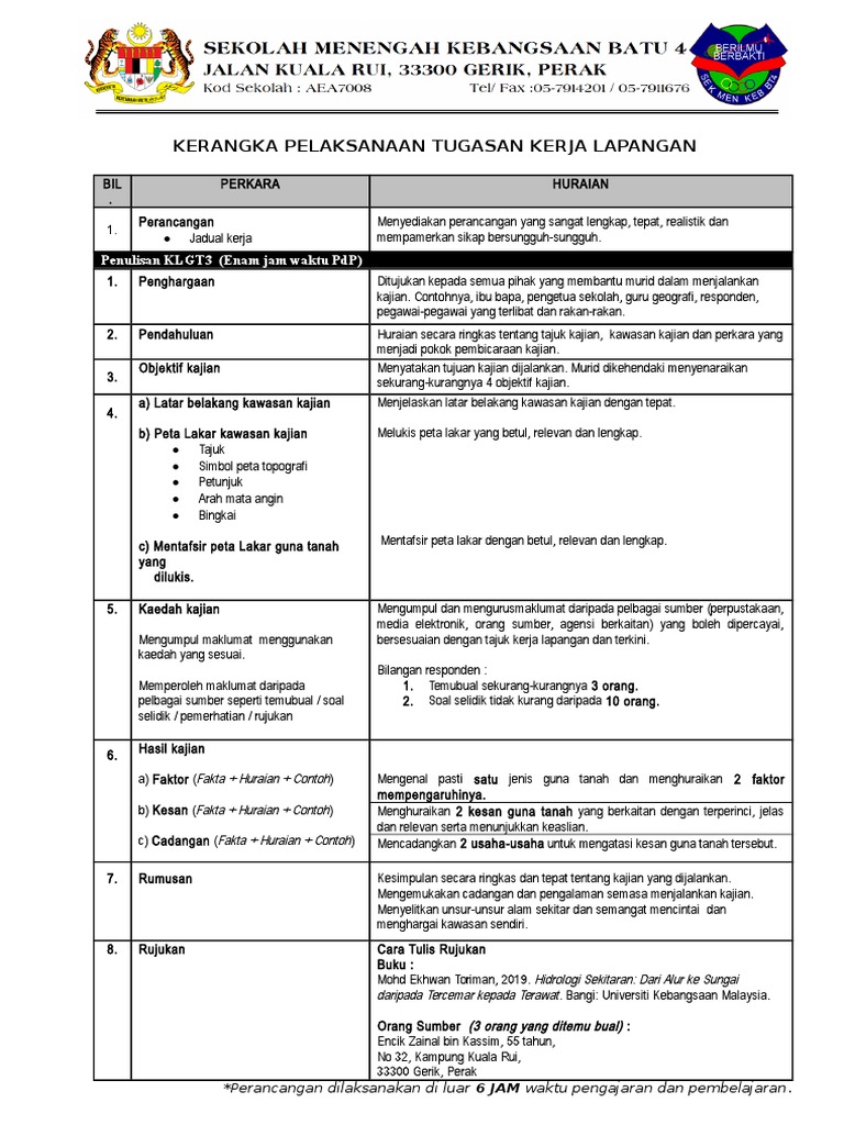 Kerangka Tugasan Pdf