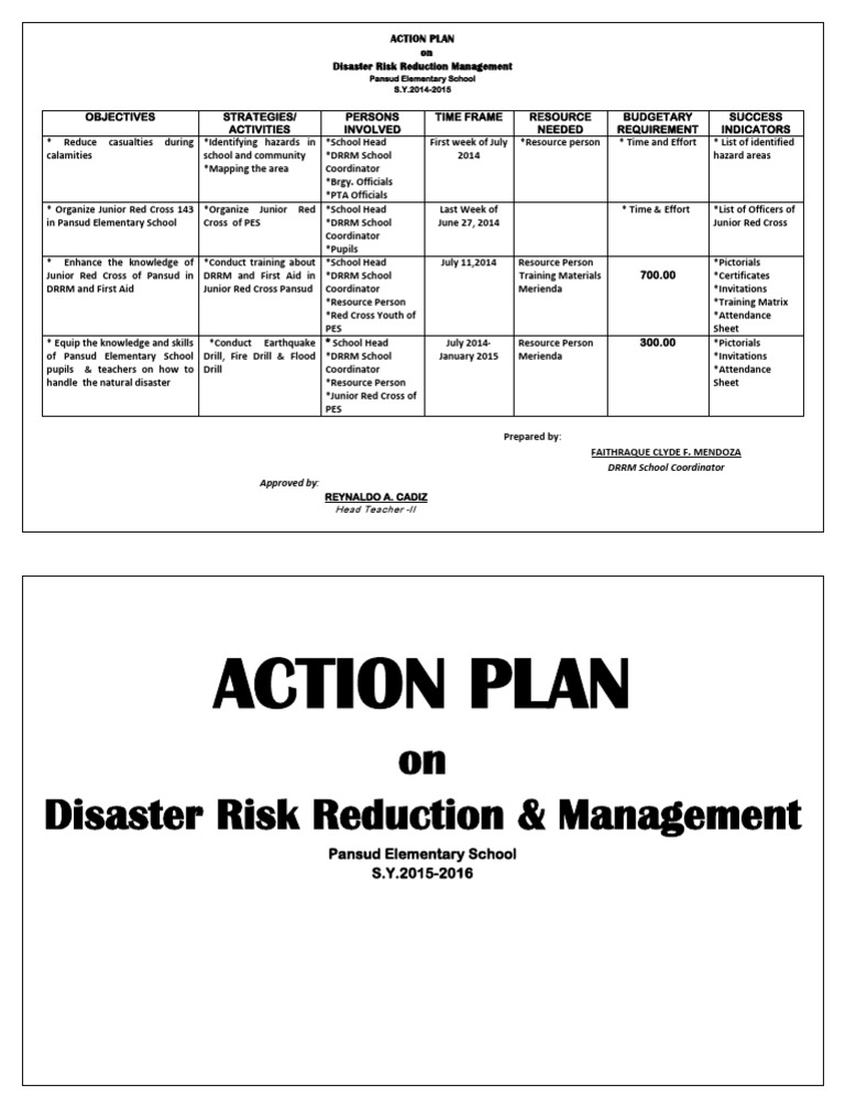 Disaster Risk Reduction Action Plan 2014 | PDF | Hazards | Disasters