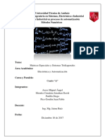 Matrices Especiales y Sistemas Tridiagonales