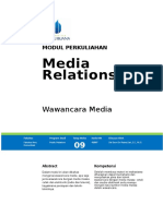 Modul 9 - Media Relations - UMB KK - 2014